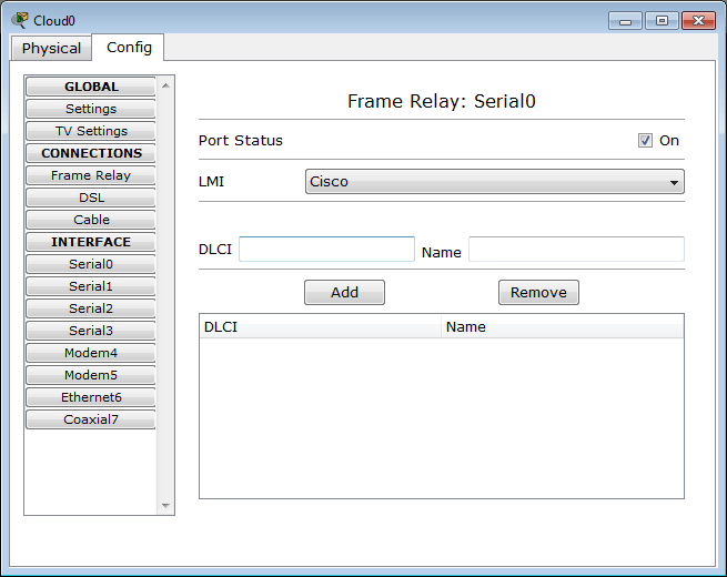 Packet Tracer 5.3 - Frame Relay configuration Packet Tracer 5.3 - Frame Relay configuration