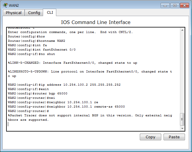 Packet Tracer 6.0.1 - iBGP support